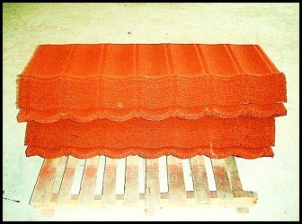 red stone coated metal roofing sheets